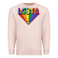 Pale Pink lgbtq pride Premium Sweatshirt - FaDigitalArtStudio