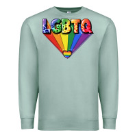 Seafoam lgbtq pride Premium Sweatshirt - FaDigitalArtStudio