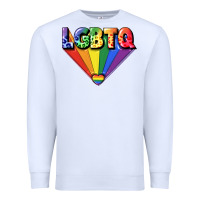 White lgbtq pride Premium Sweatshirt - FaDigitalArtStudio