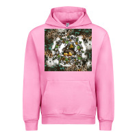 Fuchsia Pink natures circle of life Urban Hoodie - CowhideDigitalArt