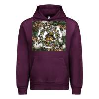 Mauve Wine natures circle of life Urban Hoodie - CowhideDigitalArt