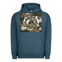 Pigment Midnight Navy natures circle of life Urban Hoodie - CowhideDigitalArt