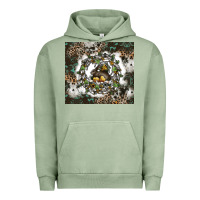 Pigment Oil Green natures circle of life Urban Hoodie - CowhideDigitalArt
