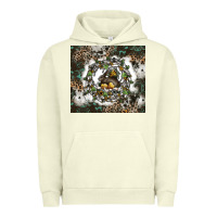 Pigment Pistachio natures circle of life Urban Hoodie - CowhideDigitalArt