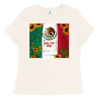 Bone preview cactus sunflower mexican flag Ladies Tee - Jasminsmagicworld