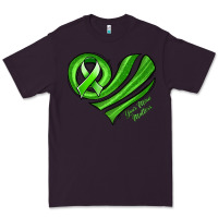 Plum mental health awareness heart Premium Tee - Jasminsmagicworld