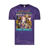 Just A Girl Who Loves Farm Animals Vintage Tee | Teevron