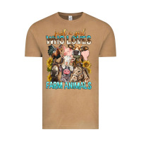 Vintage Camel Just A Girl Who Loves Farm Animals Vintage Tee - BundleAndBundleShop