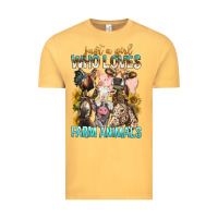 Vintage Mustard Just A Girl Who Loves Farm Animals Vintage Tee - BundleAndBundleShop