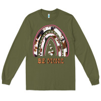 Army Green Valentines Day Rainbow, Valentines Day Rainbow Cowhide, Long Sleeve Tee - Bettercallsaul