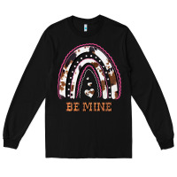 Black Valentines Day Rainbow, Valentines Day Rainbow Cowhide, Long Sleeve Tee - Bettercallsaul