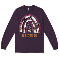Plum Valentines Day Rainbow, Valentines Day Rainbow Cowhide, Long Sleeve Tee - Bettercallsaul