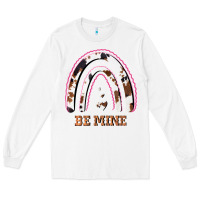 White Valentines Day Rainbow, Valentines Day Rainbow Cowhide, Long Sleeve Tee - Bettercallsaul