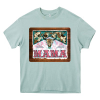 Arona western bull skull mama mousepad Heavy Core Tee - BarkalooDesign
