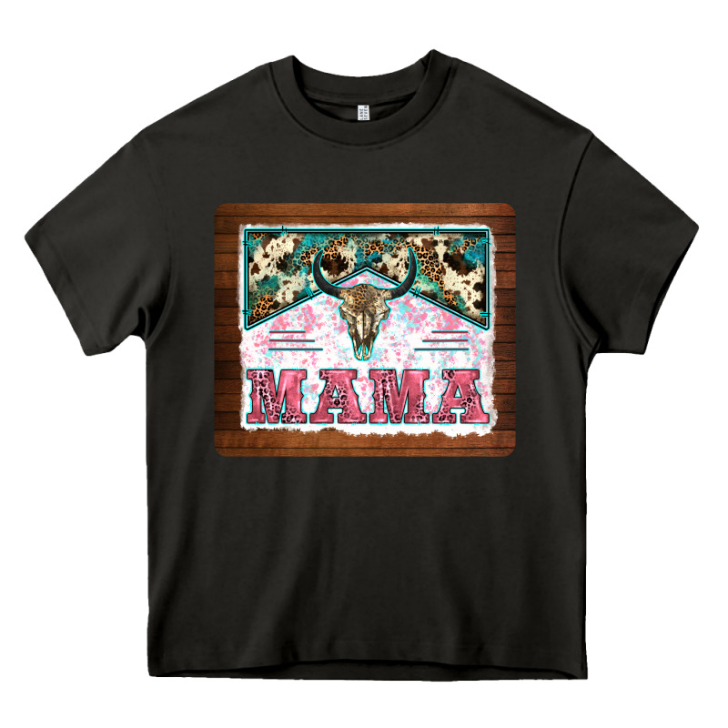 Western Bull Skull Mama Mousepad Heavy Core Tee by BarkalooDesign | Teevron