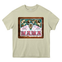 Mossy western bull skull mama mousepad Heavy Core Tee - BarkalooDesign
