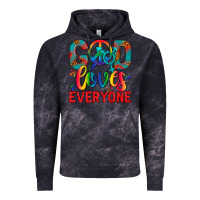 Cloud Black LGBTQ+ God Loves Everyone Vintage Hoodie - BundleAndBundleShop