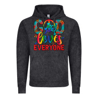 Vintage Black LGBTQ+ God Loves Everyone Vintage Hoodie - BundleAndBundleShop