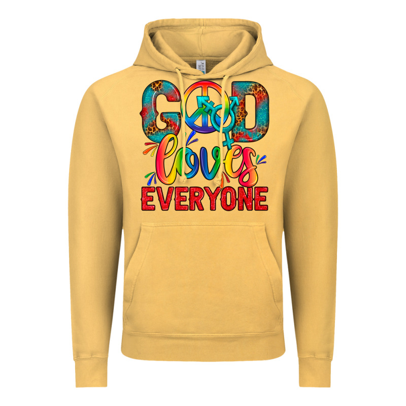 Lgbtq+ God Loves Everyone Vintage Hoodie by BundleAndBundleShop | Teevron