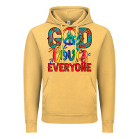 Vintage Mustard LGBTQ+ God Loves Everyone Vintage Hoodie - BundleAndBundleShop