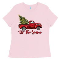 Bubblegum Pink tis the season Ladies Tee - BarkalooDesign