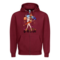 Burgundy be the light Zipper Hoodie - CowGirlArtShop
