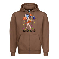 Chestnut be the light Zipper Hoodie - CowGirlArtShop