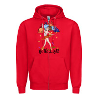 Red be the light Zipper Hoodie - CowGirlArtShop
