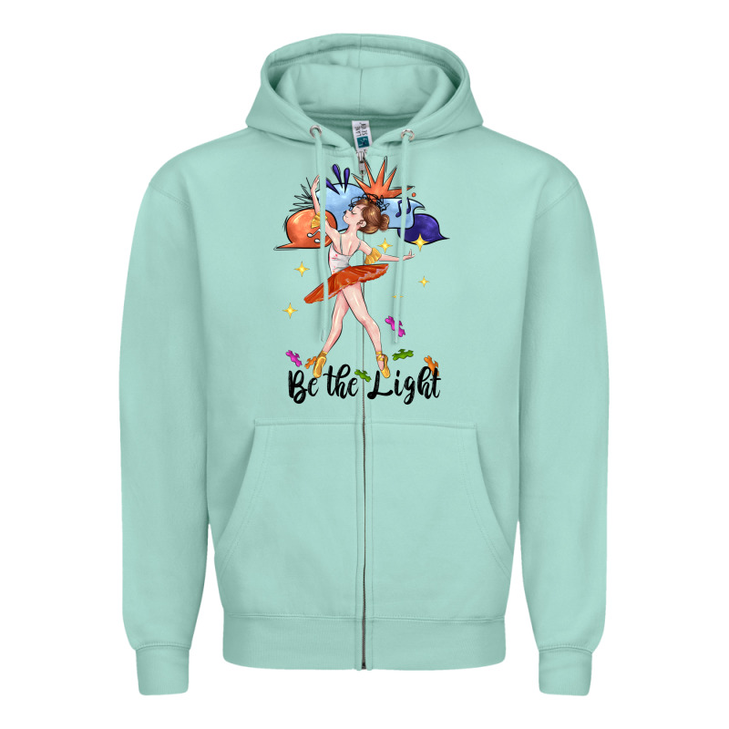 Be The Light Zipper Hoodie by CowGirlArtShop | Teevron