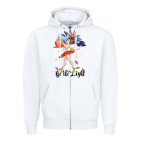White be the light Zipper Hoodie - CowGirlArtShop