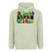 Matcha I teach super heroes Heavyweight Hoodie - FaDigitalArtStudio
