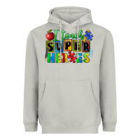 I Teach Super Heroes Heavyweight Hoodie | Teevron