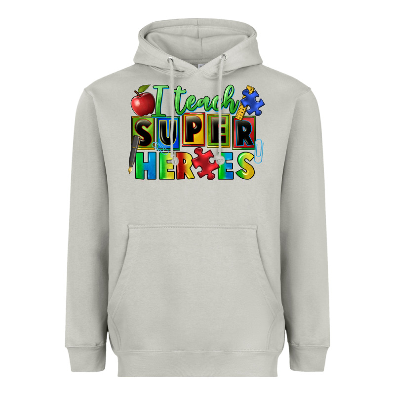 I Teach Super Heroes Heavyweight Hoodie by FaDigitalArtStudio | Teevron
