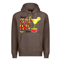 Coffee sweet summer time fruits Premium Hoodie - CowCowDesign