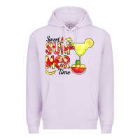 Lilac sweet summer time fruits Premium Hoodie - CowCowDesign