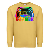 Antique Gold Gaymer Premium Sweatshirt - FaDigitalArtStudio