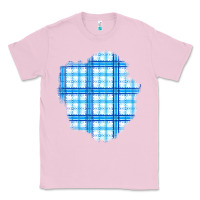 Bubblegum Pink Winter Tartan Patch Classic Tee - BundleAndBundleShop