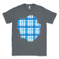 Charcoal Heather Winter Tartan Patch Classic Tee - BundleAndBundleShop