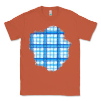 Copper Winter Tartan Patch Classic Tee - BundleAndBundleShop