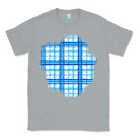 Heather Grey Winter Tartan Patch Classic Tee - BundleAndBundleShop