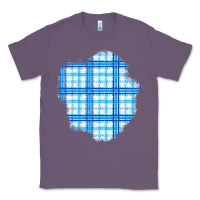 Lavender Winter Tartan Patch Classic Tee - BundleAndBundleShop