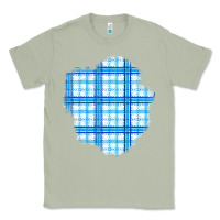 Matcha Winter Tartan Patch Classic Tee - BundleAndBundleShop
