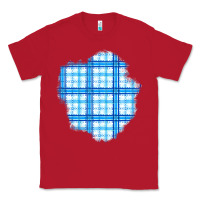 Red Winter Tartan Patch Classic Tee - BundleAndBundleShop