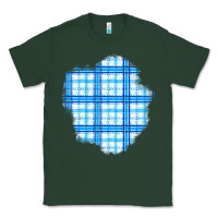 Sports Green Winter Tartan Patch Classic Tee - BundleAndBundleShop