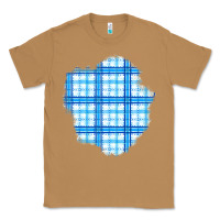 Toasted Coconut Winter Tartan Patch Classic Tee - BundleAndBundleShop
