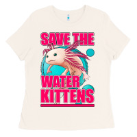 Bone save the water kittens axolotl Ladies Tee - Jasminsmagicworld