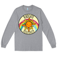 Heather Grey Radiate Positivity Long Sleeve Tee - Bettercallsaul