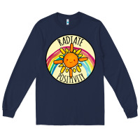 Navy Radiate Positivity Long Sleeve Tee - Bettercallsaul