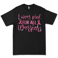 Black i wear pink for all warriors Premium Tee - JahusDesignShop
