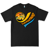 Black school bus heart Premium Tee - Jasminsmagicworld